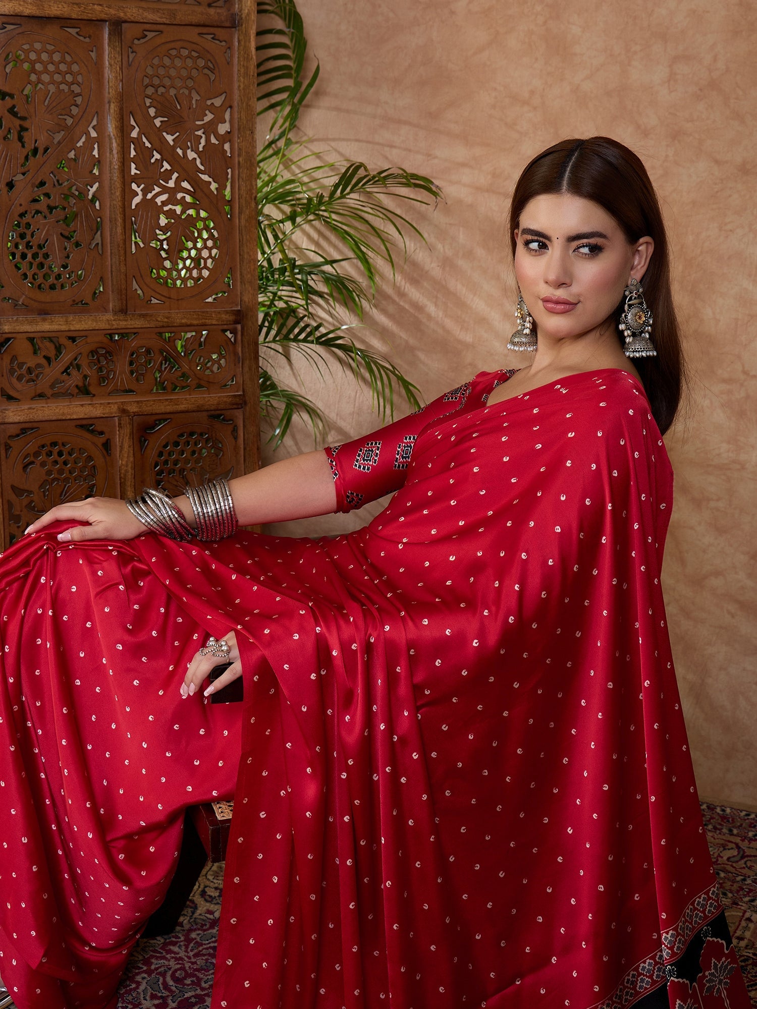 Aroshni Lightweight Semi Modal Saree for Festive Occasions ClothsVilla