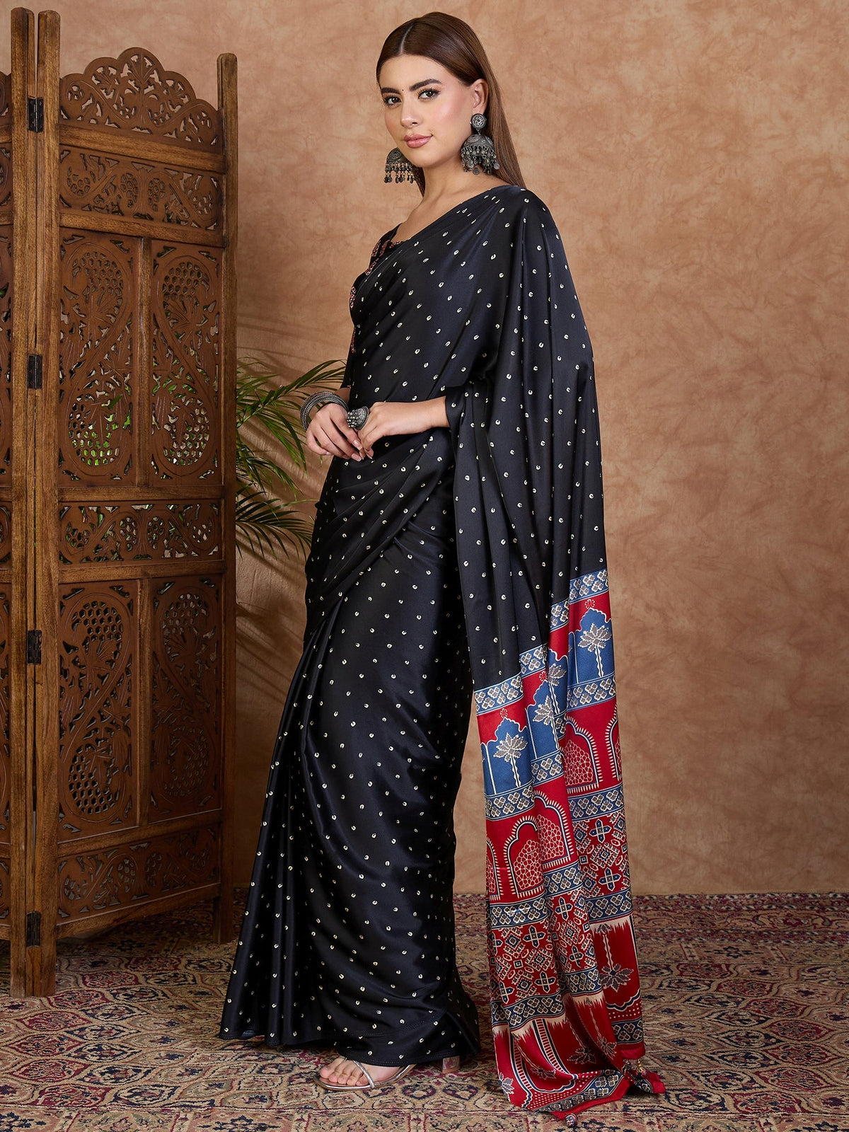 Aroshni Lightweight Semi Modal Saree for Festive Occasions ClothsVilla
