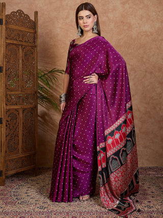 Aroshni Lightweight Semi Modal Saree for Festive Occasions ClothsVilla