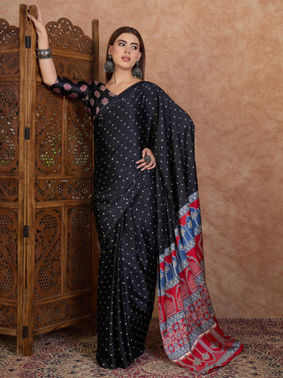 Aroshni Lightweight Semi Modal Saree for Festive Occasions ClothsVilla