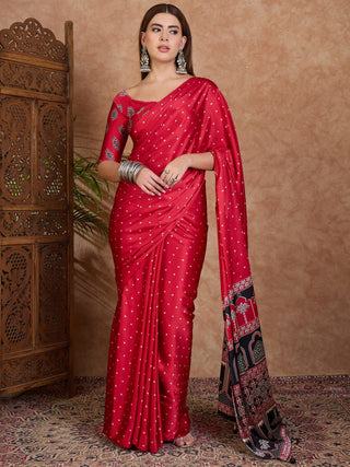Aroshni Lightweight Semi Modal Saree for Festive Occasions ClothsVilla