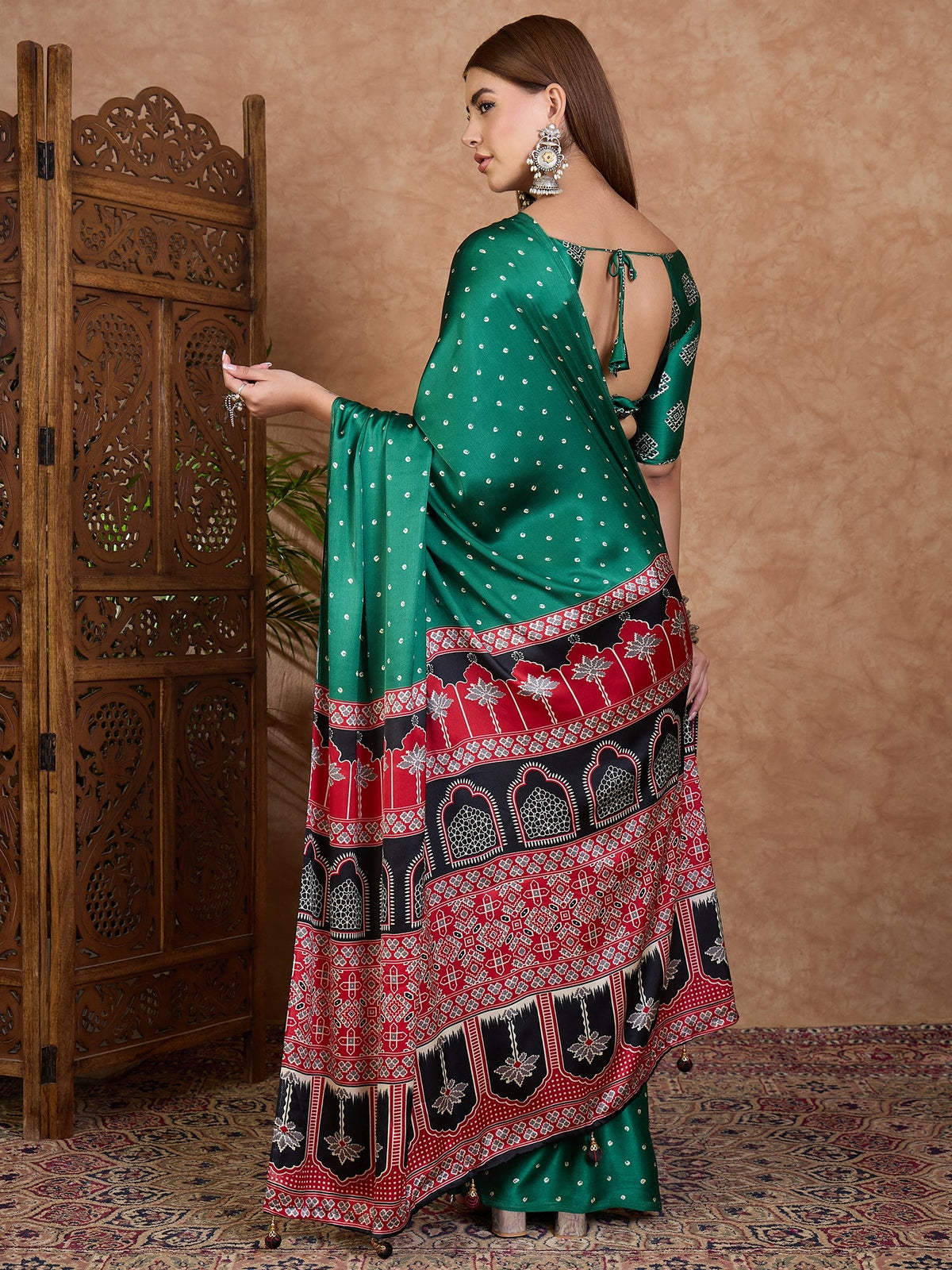 Aroshni Lightweight Semi Modal Saree for Festive Occasions ClothsVilla