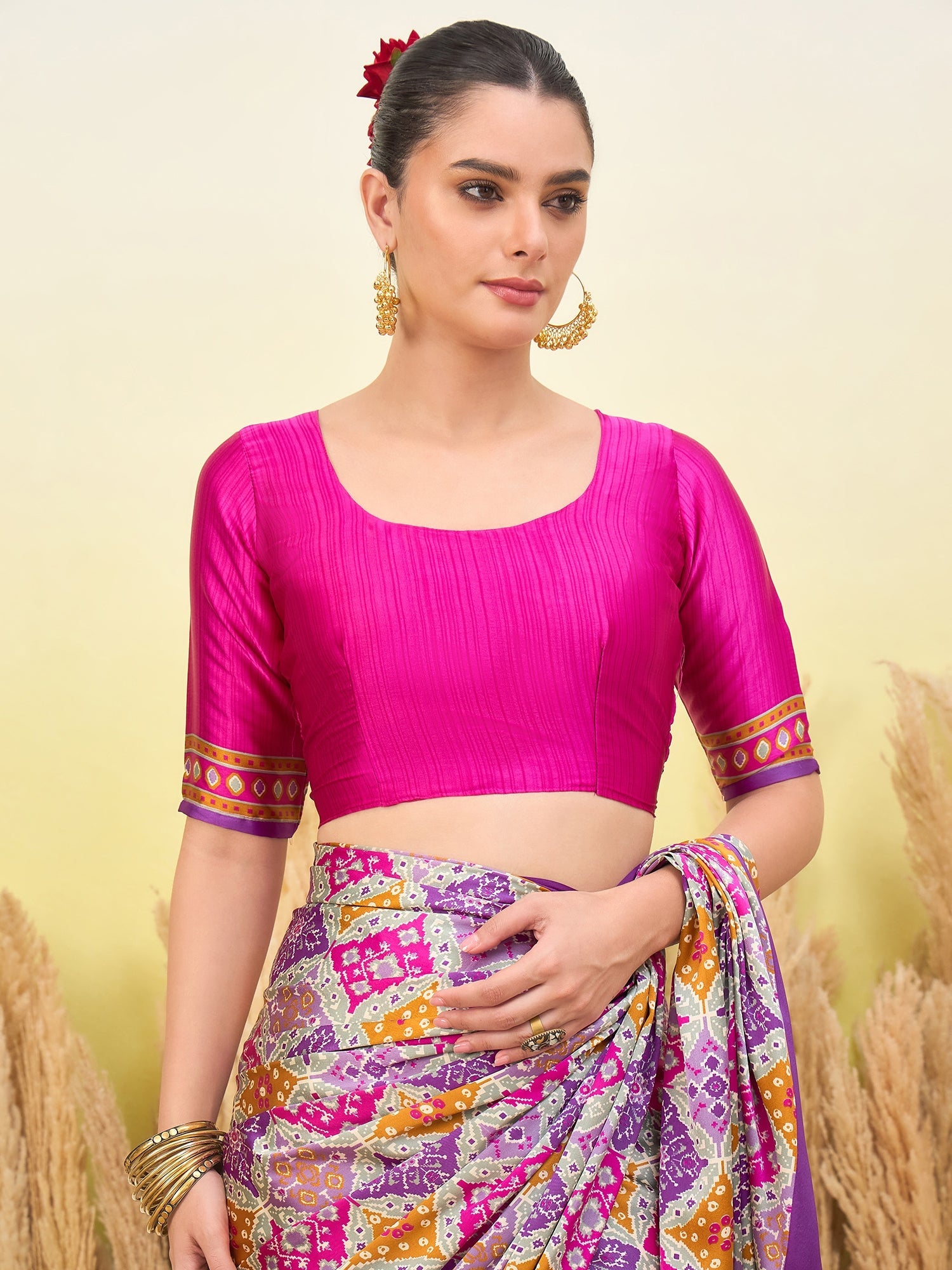 Arunika Premium Semi Modal Saree for Festive Wear ClothsVilla