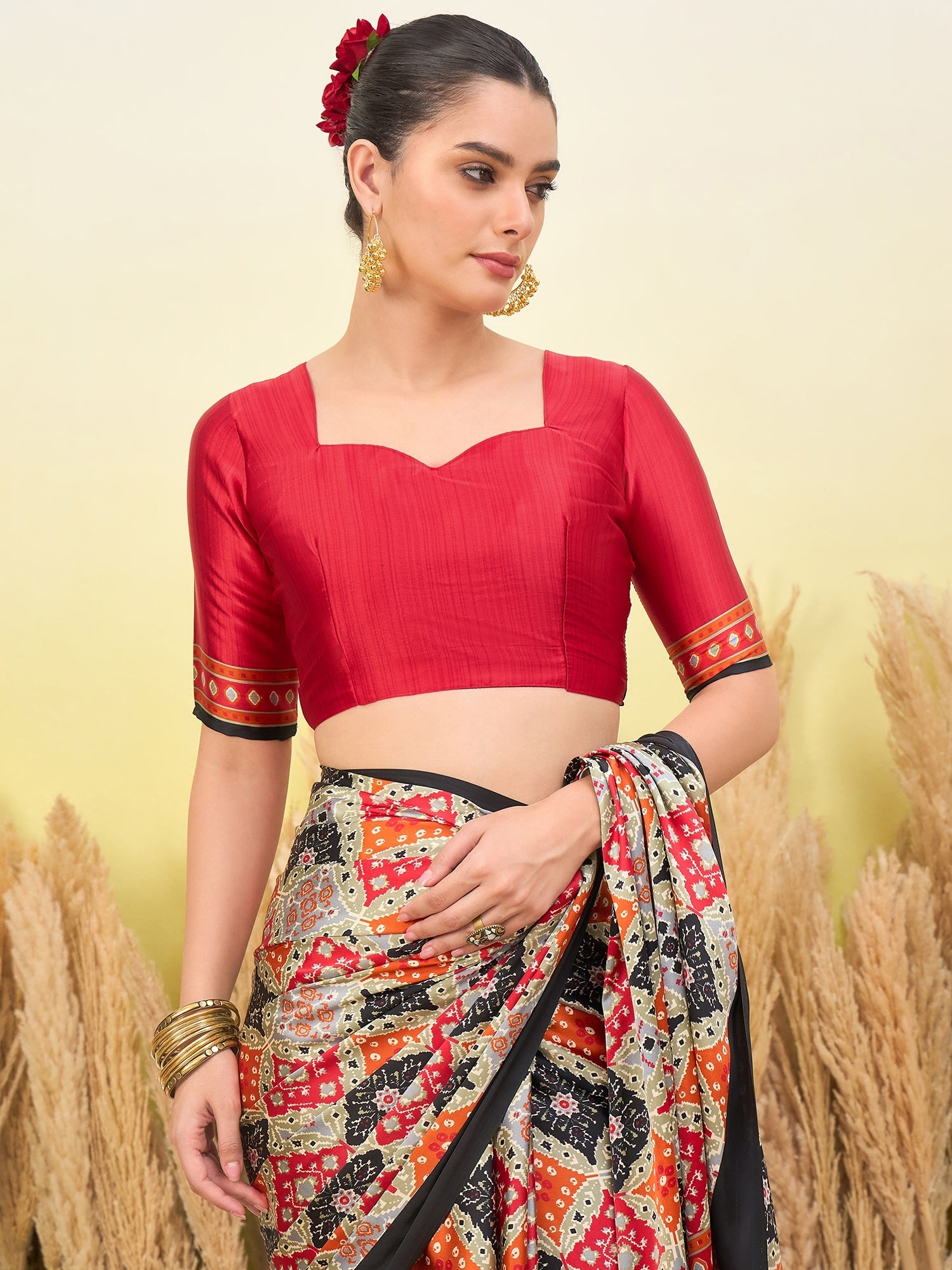 Arunika Premium Semi Modal Saree for Festive Wear ClothsVilla