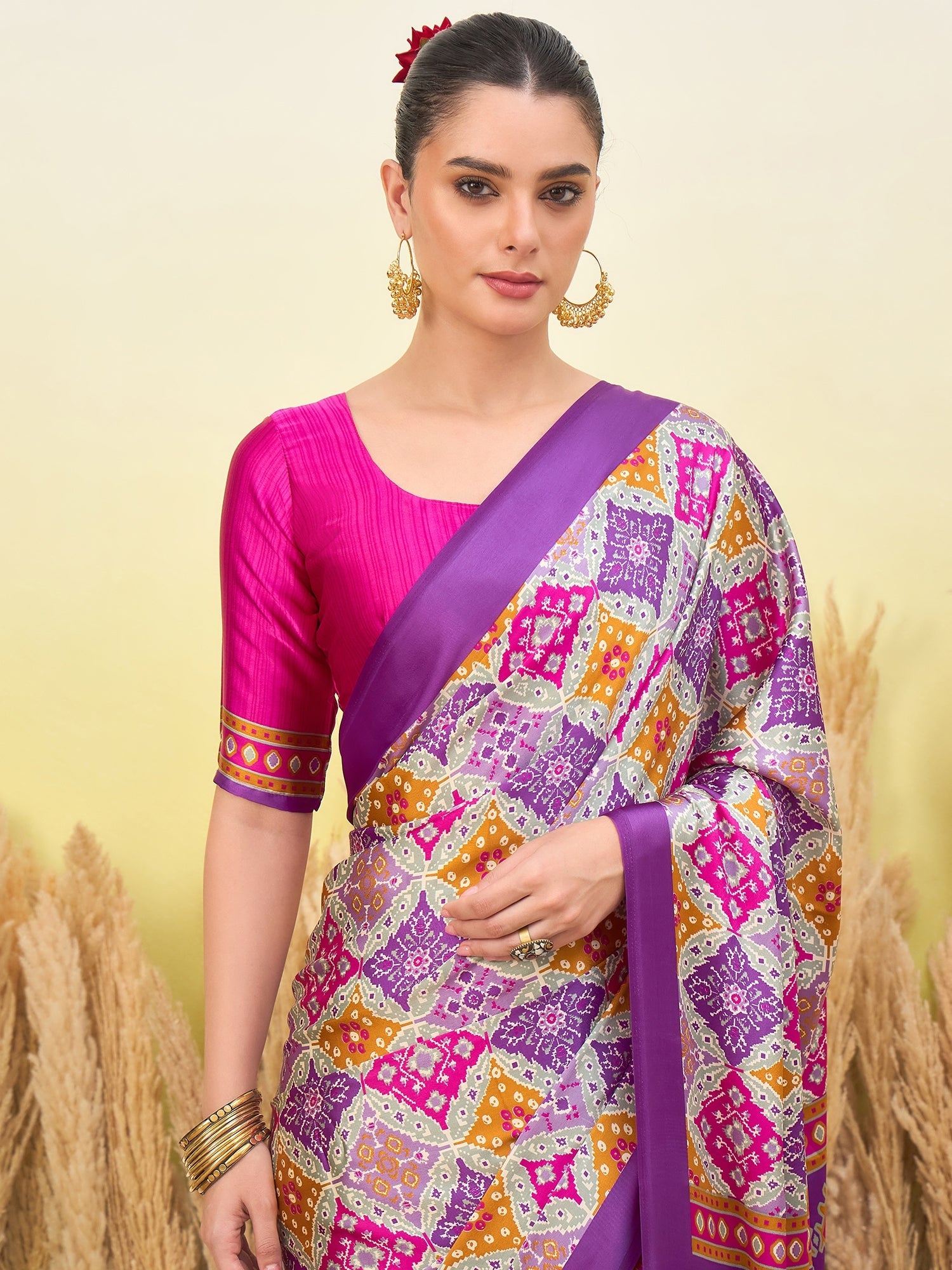 Arunika Premium Semi Modal Saree for Festive Wear ClothsVilla