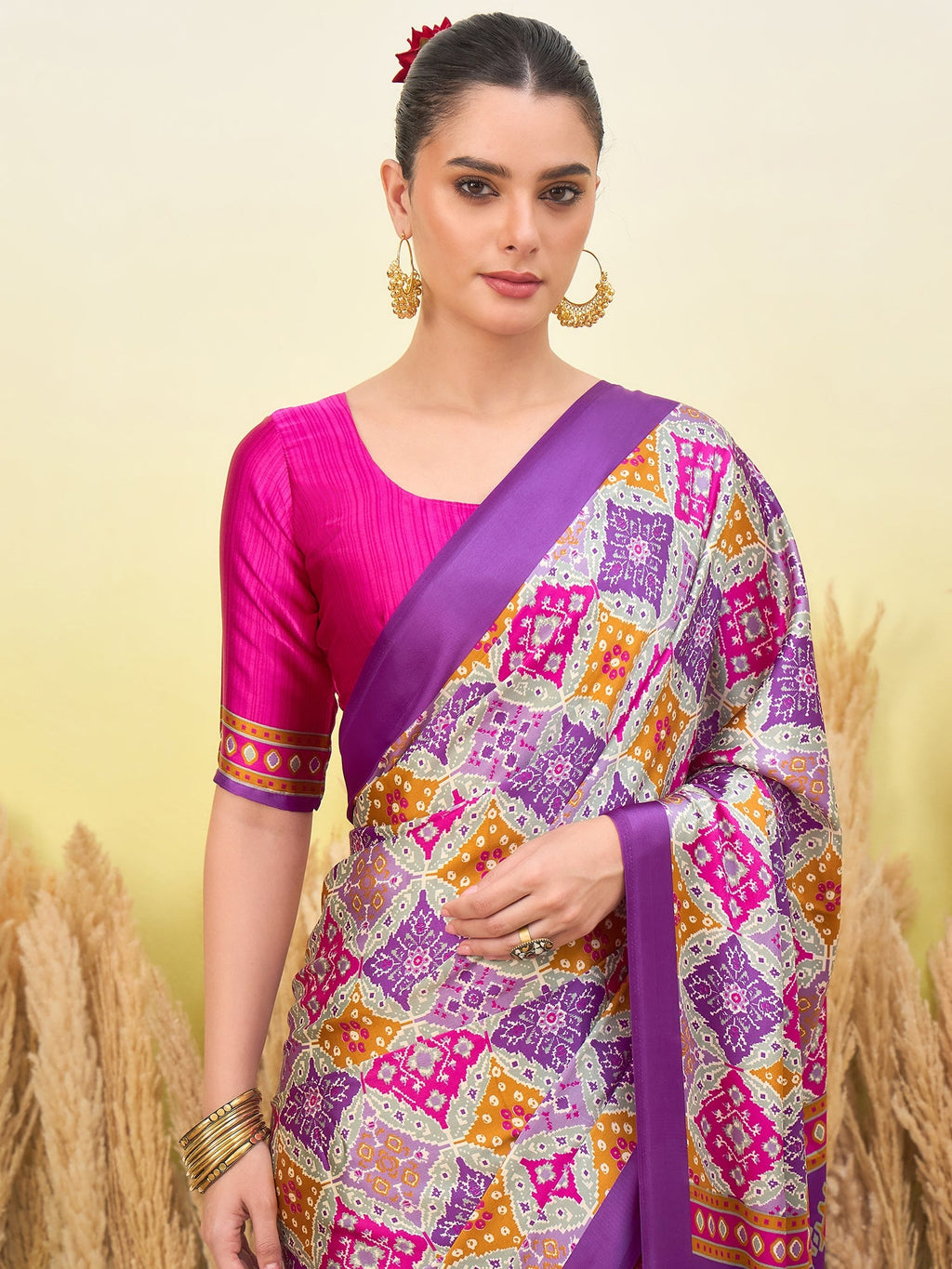 Arunika Premium Semi Modal Saree for Festive Wear ClothsVilla