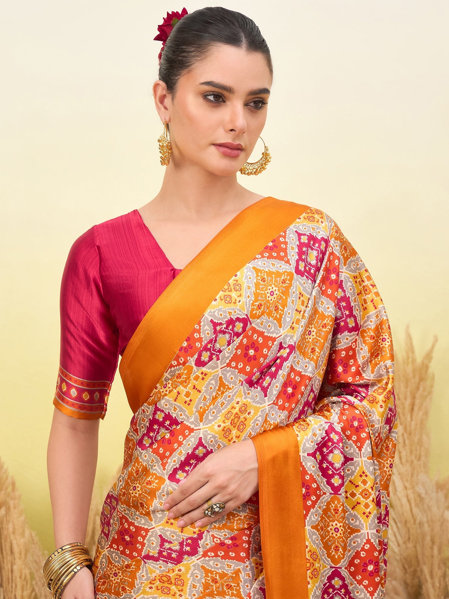 Arunika Premium Semi Modal Saree for Festive Wear ClothsVilla