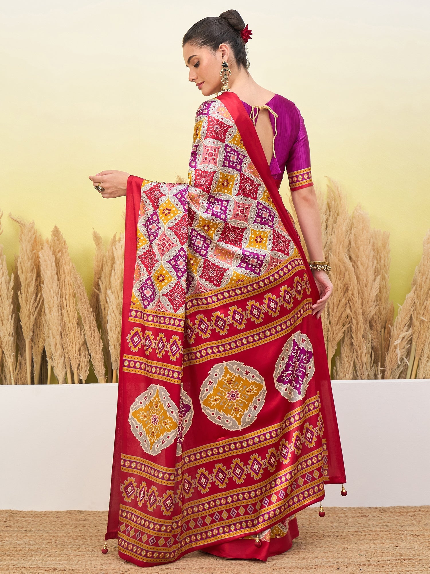 Arunika Premium Semi Modal Saree for Festive Wear ClothsVilla