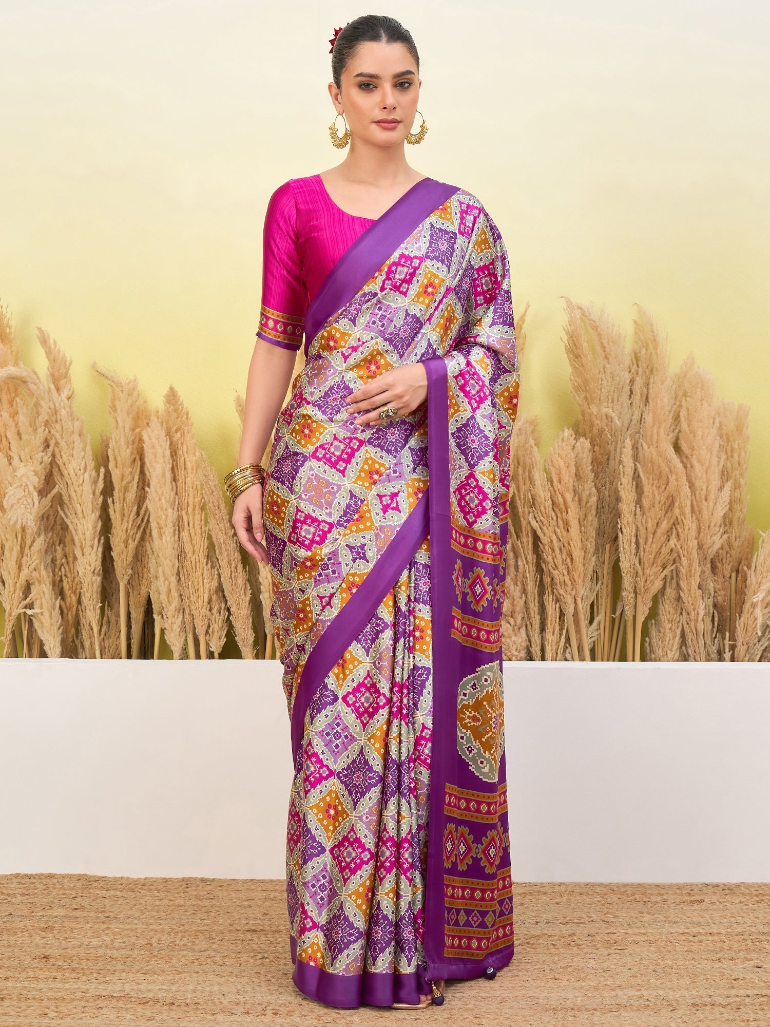 Arunika Premium Semi Modal Saree for Festive Wear ClothsVilla