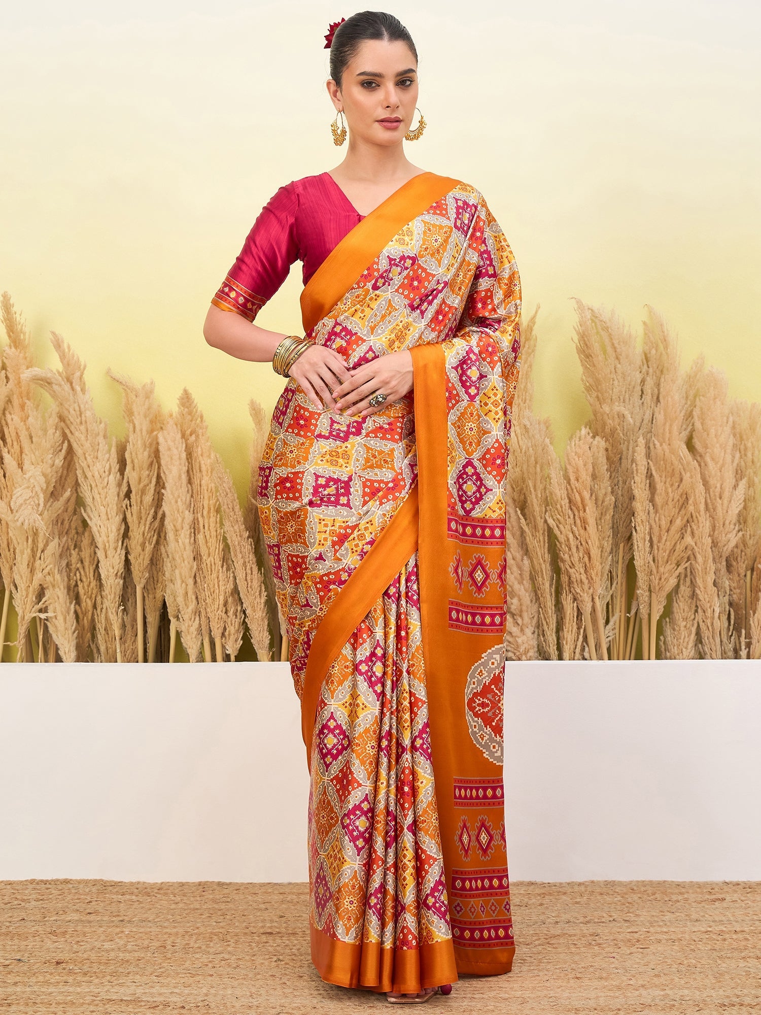Arunika Premium Semi Modal Saree for Festive Wear ClothsVilla