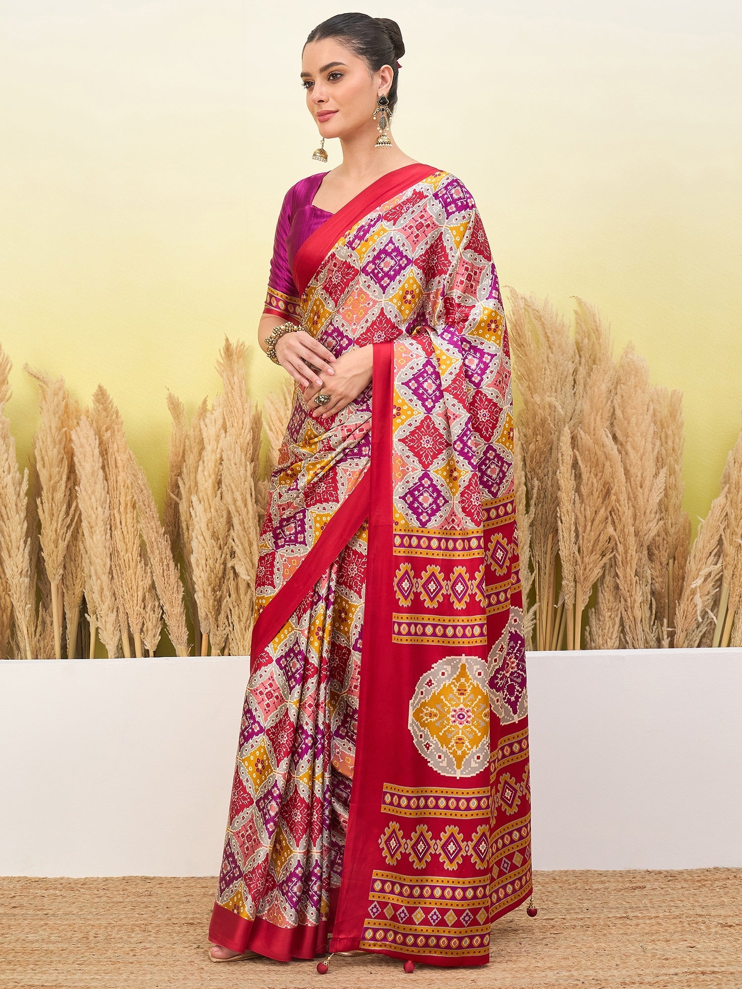 Arunika Premium Semi Modal Saree for Festive Wear ClothsVilla