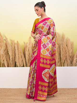Arunika Premium Semi Modal Saree for Festive Wear ClothsVilla