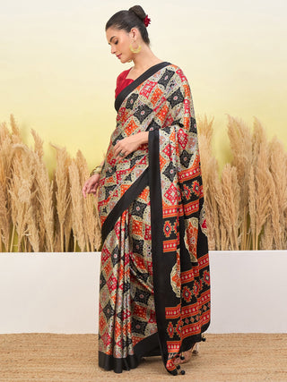 Arunika Premium Semi Modal Saree for Festive Wear ClothsVilla