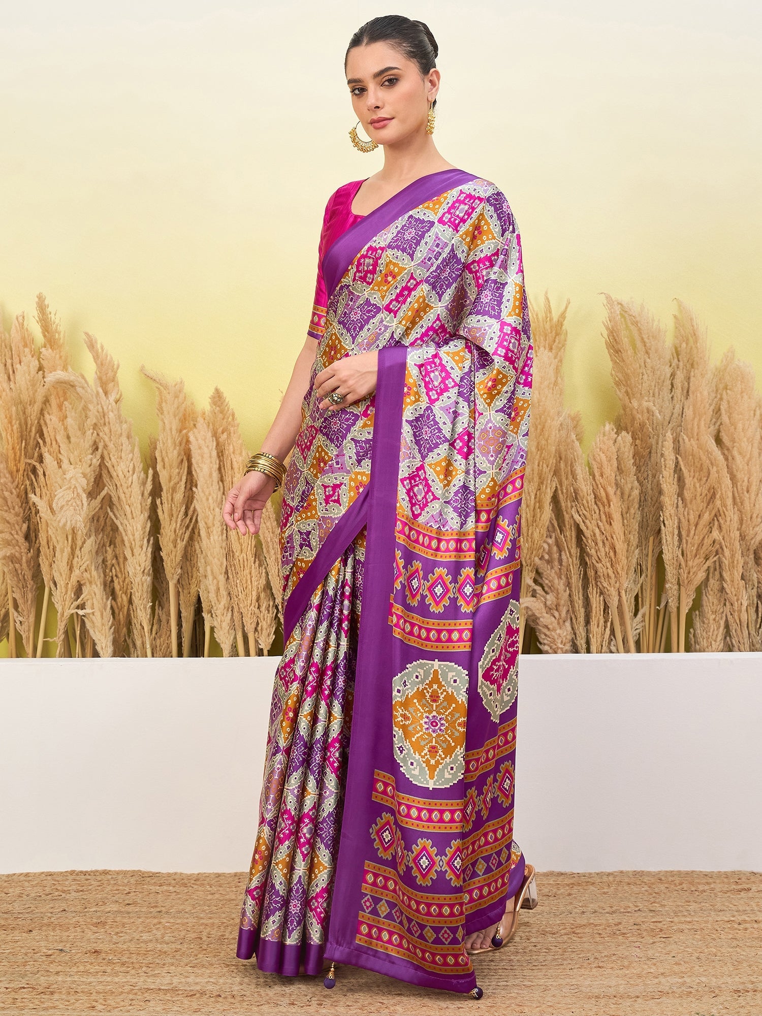 Arunika Premium Semi Modal Saree for Festive Wear ClothsVilla