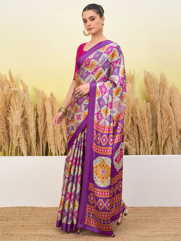 Arunika Premium Semi Modal Saree for Festive Wear ClothsVilla