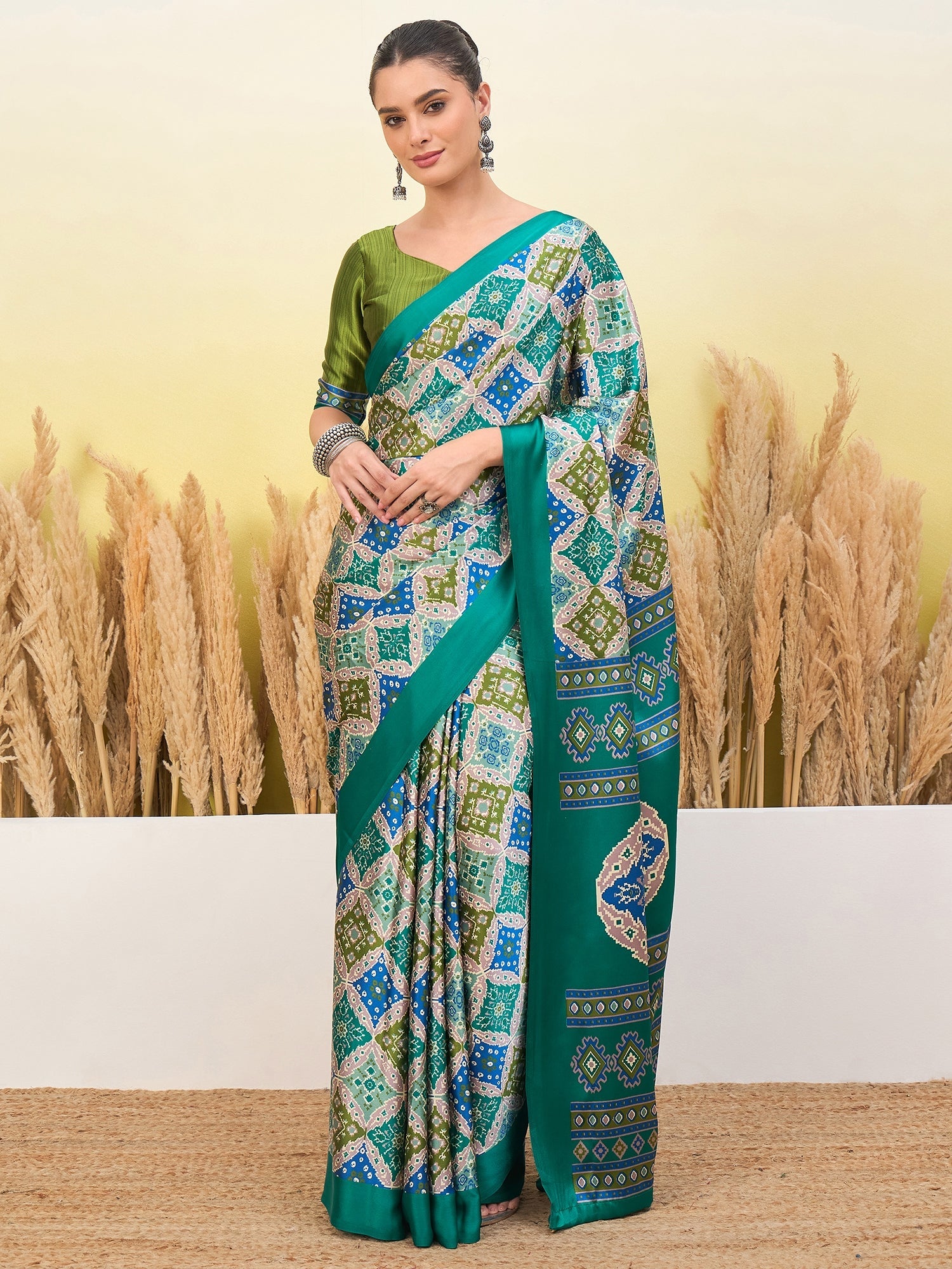 Arunika Premium Semi Modal Saree for Festive Wear ClothsVilla