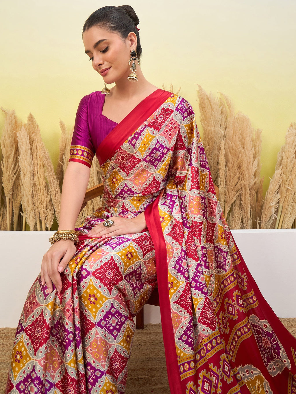 Arunika Premium Semi Modal Saree for Festive Wear ClothsVilla
