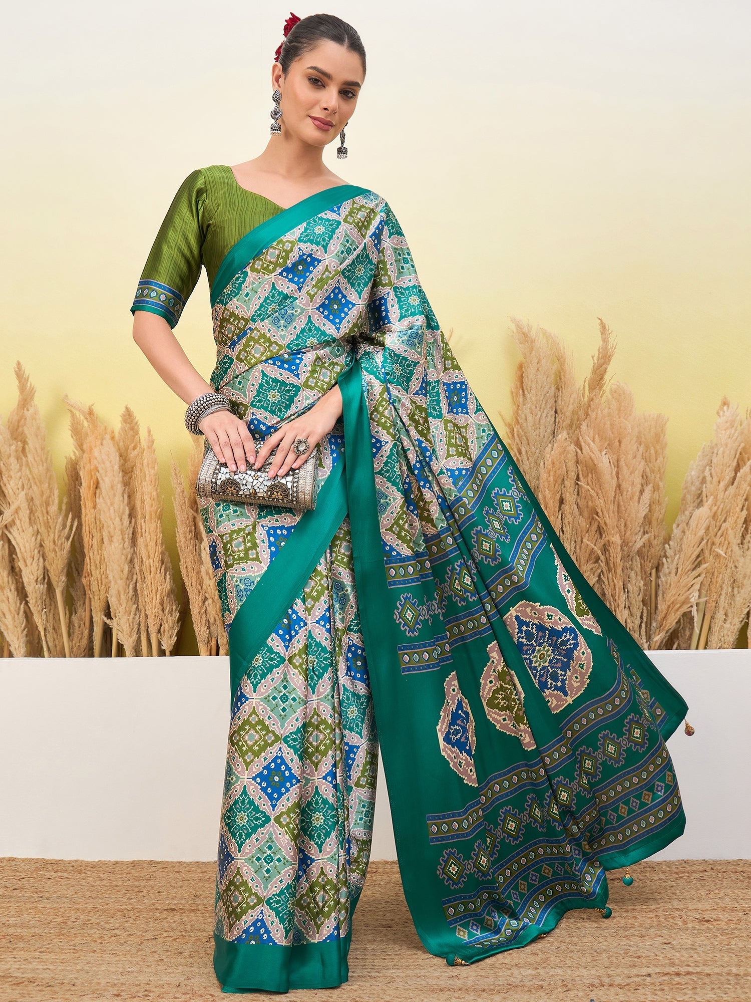 Arunika Premium Semi Modal Saree for Festive Wear ClothsVilla