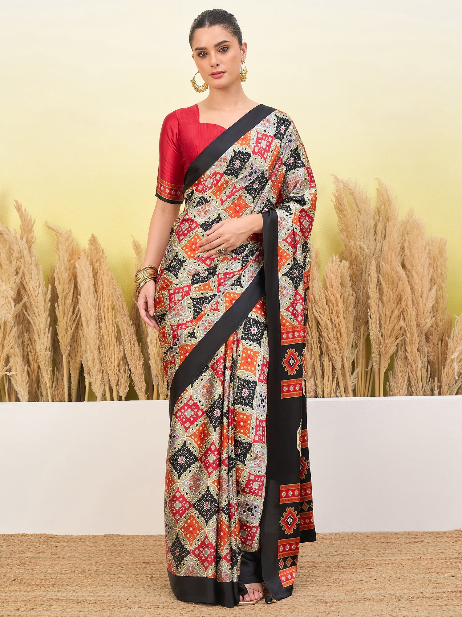 Arunika Premium Semi Modal Saree for Festive Wear ClothsVilla