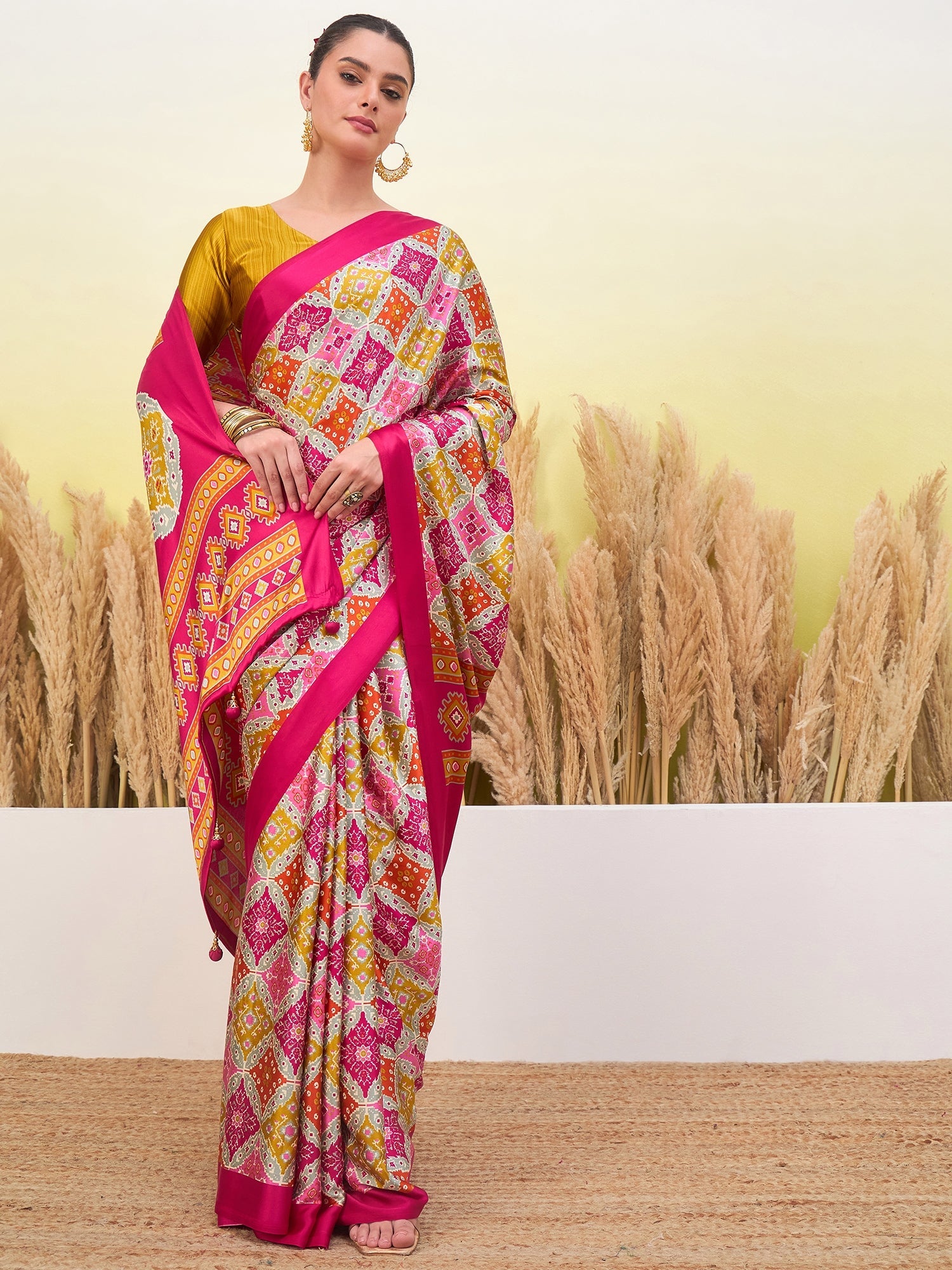 Arunika Premium Semi Modal Saree for Festive Wear ClothsVilla