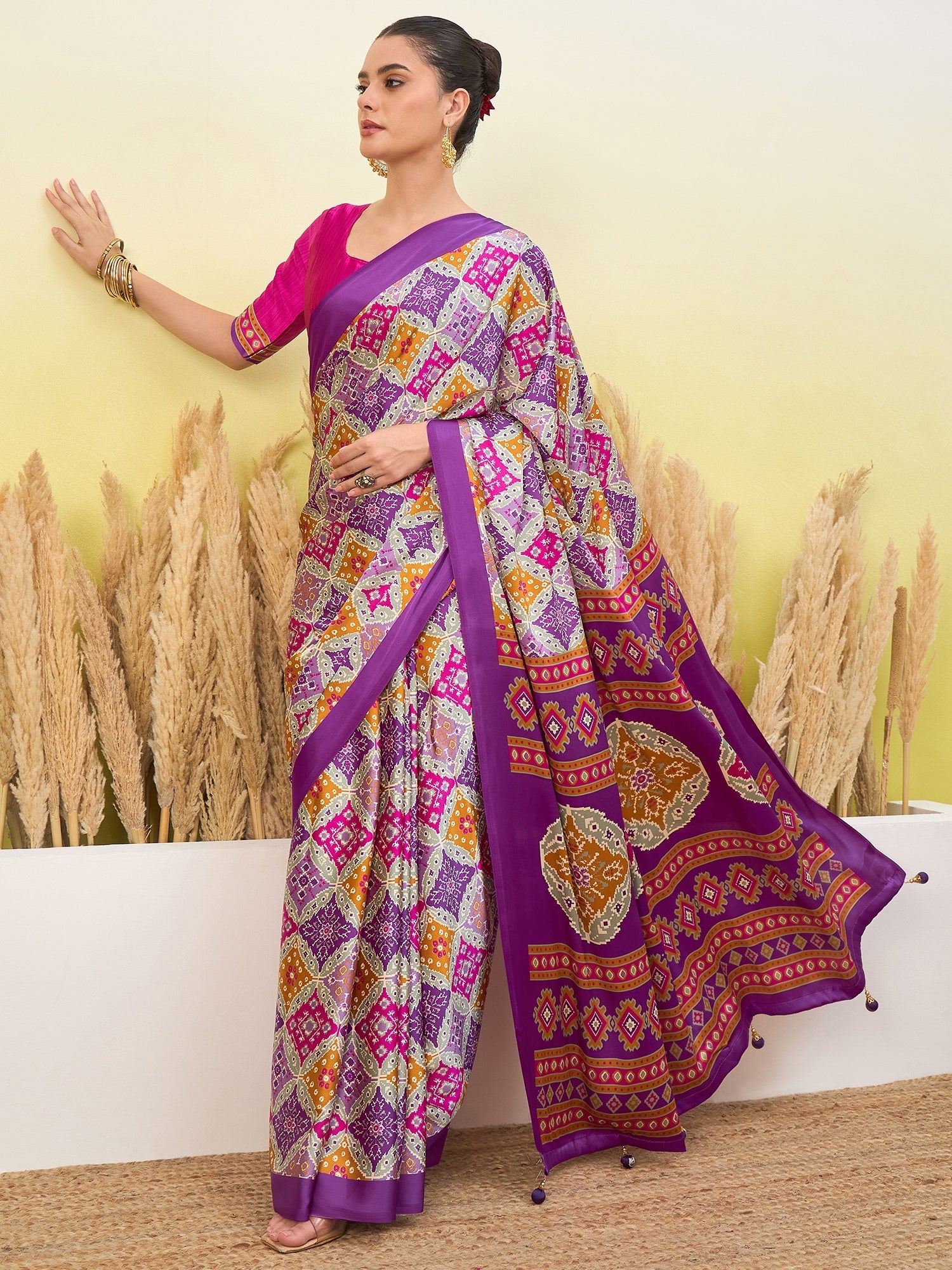 Arunika Premium Semi Modal Saree for Festive Wear ClothsVilla