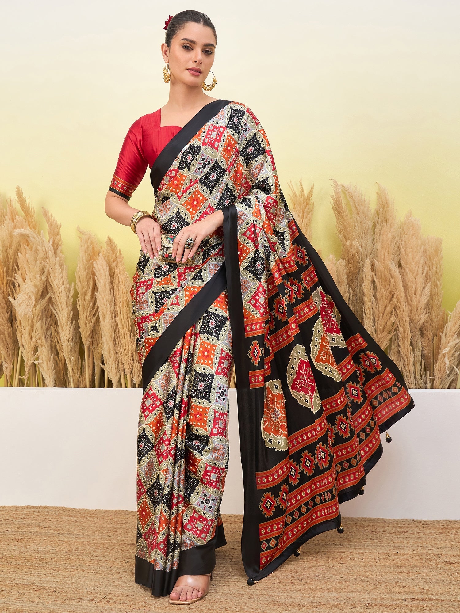 Arunika Premium Semi Modal Saree for Festive Wear ClothsVilla