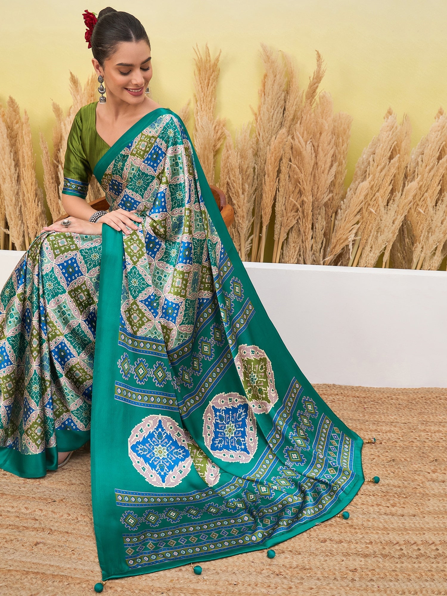 Arunika Premium Semi Modal Saree for Festive Wear ClothsVilla