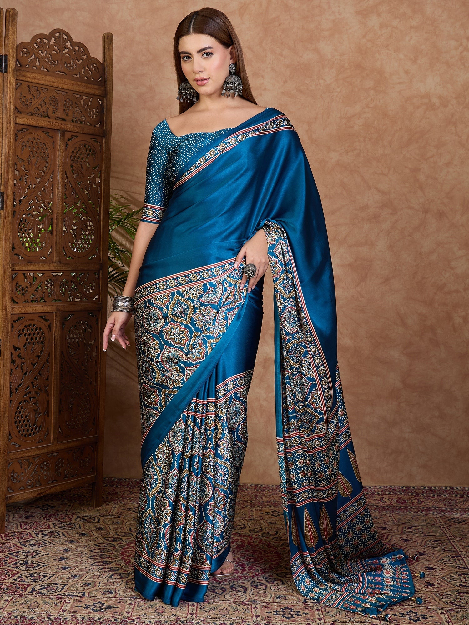 Avyanna Soft Drape Semi Modal Saree for Party Wear ClothsVilla