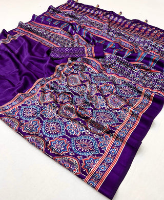 Avyanna Soft Drape Semi Modal Saree for Party Wear ClothsVilla