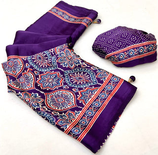 Avyanna Soft Drape Semi Modal Saree for Party Wear ClothsVilla
