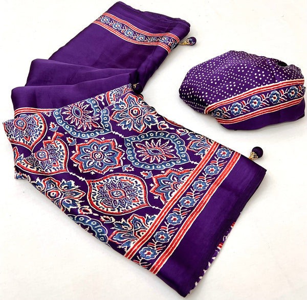 Avyanna Soft Drape Semi Modal Saree for Party Wear ClothsVilla