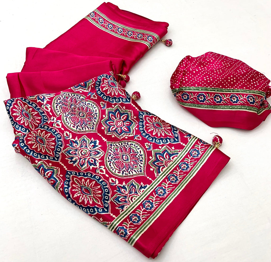 Avyanna Soft Drape Semi Modal Saree for Party Wear ClothsVilla