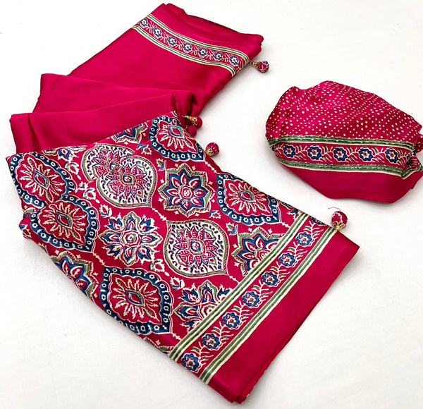 Avyanna Soft Drape Semi Modal Saree for Party Wear ClothsVilla