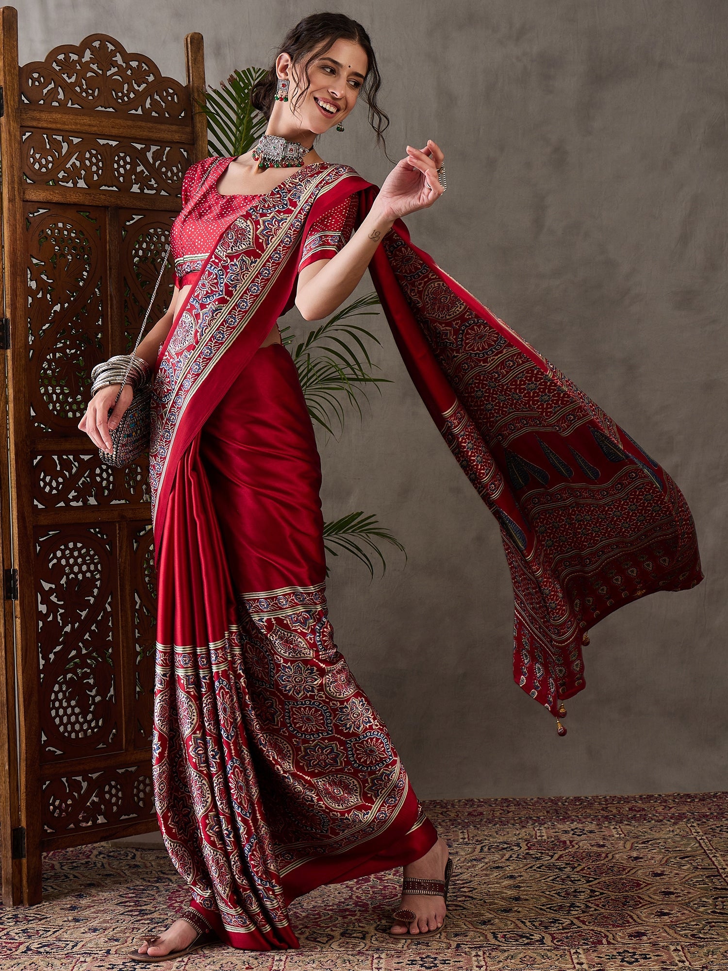 Avyanna Soft Drape Semi Modal Saree for Party Wear ClothsVilla