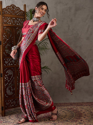 Avyanna Soft Drape Semi Modal Saree for Party Wear ClothsVilla