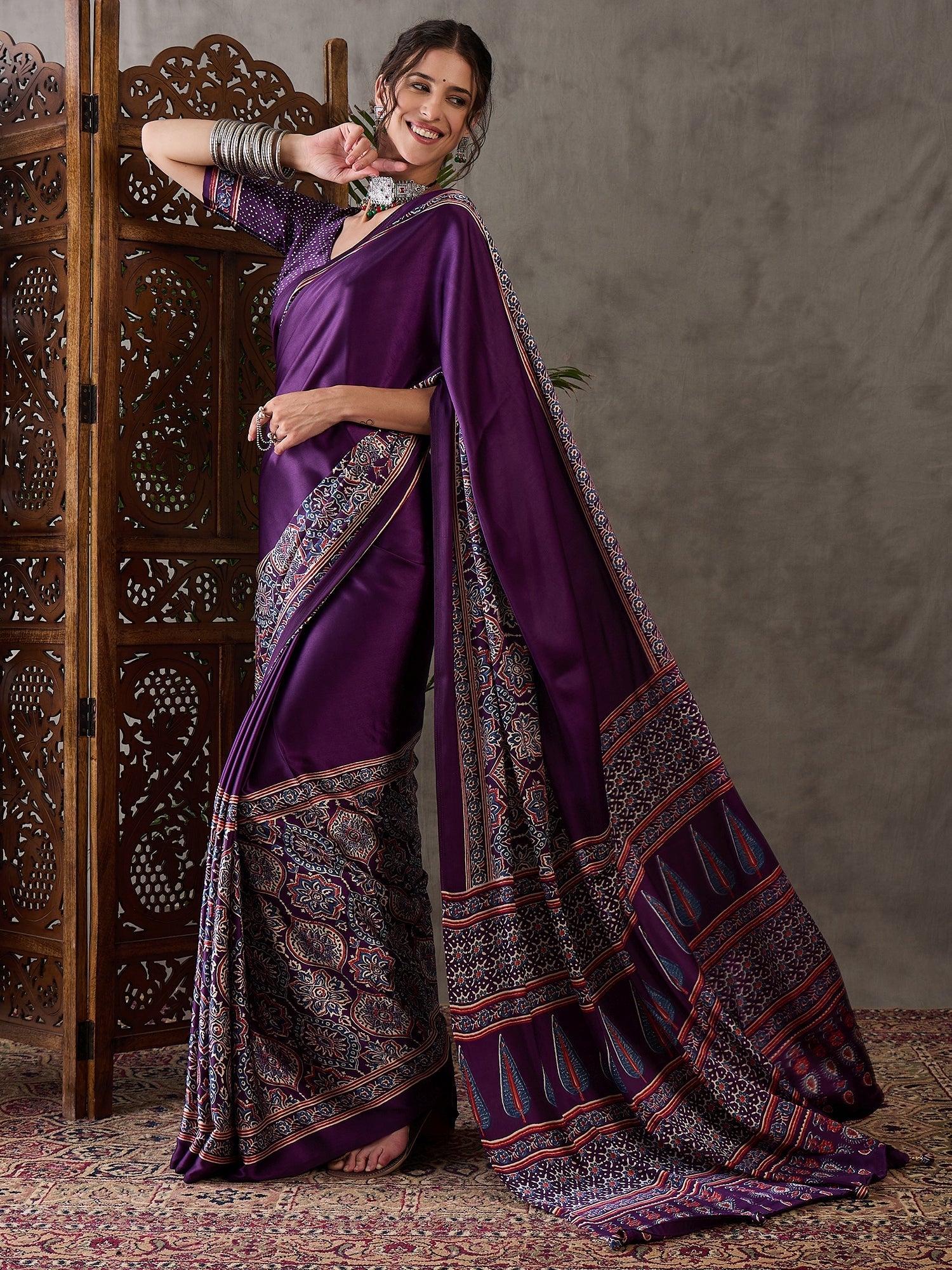 Avyanna Soft Drape Semi Modal Saree for Party Wear ClothsVilla