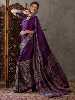 Avyanna Soft Drape Semi Modal Saree for Party Wear ClothsVilla