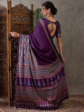 Avyanna Soft Drape Semi Modal Saree for Party Wear ClothsVilla