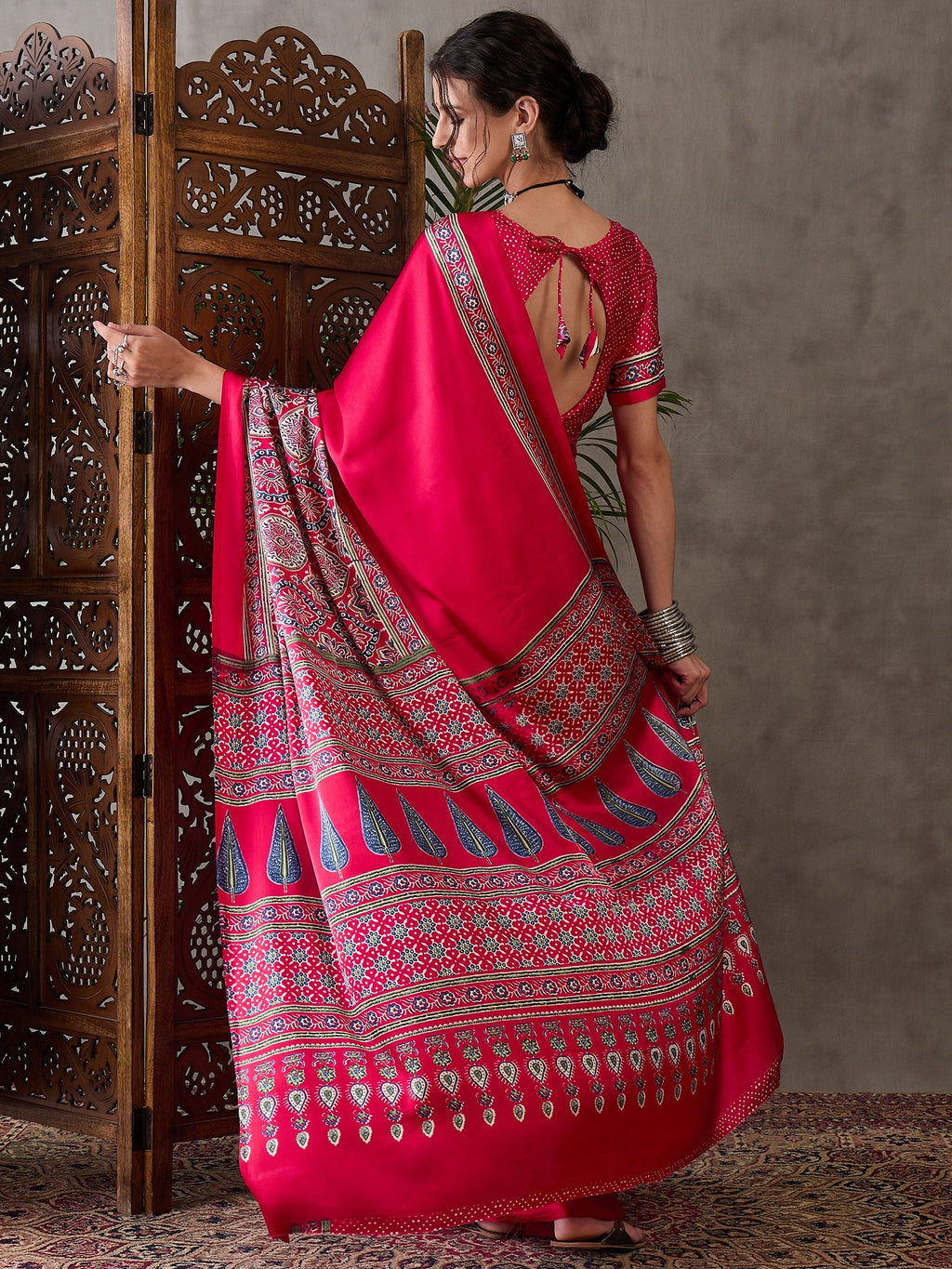 Avyanna Soft Drape Semi Modal Saree for Party Wear ClothsVilla