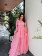 Load image into Gallery viewer, Baby Pink Designer Sharara Suit with ClothsVilla