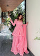 Load image into Gallery viewer, Baby Pink Designer Sharara Suit with ClothsVilla