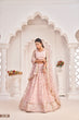 Load image into Gallery viewer, Baby Pink Elegant Butterfly Net Lehenga with Zari &amp; Sequence Embroidery Clothsvilla