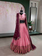 Load image into Gallery viewer, Baby Pink Georgette Embroidered Lehenga ClothsVilla