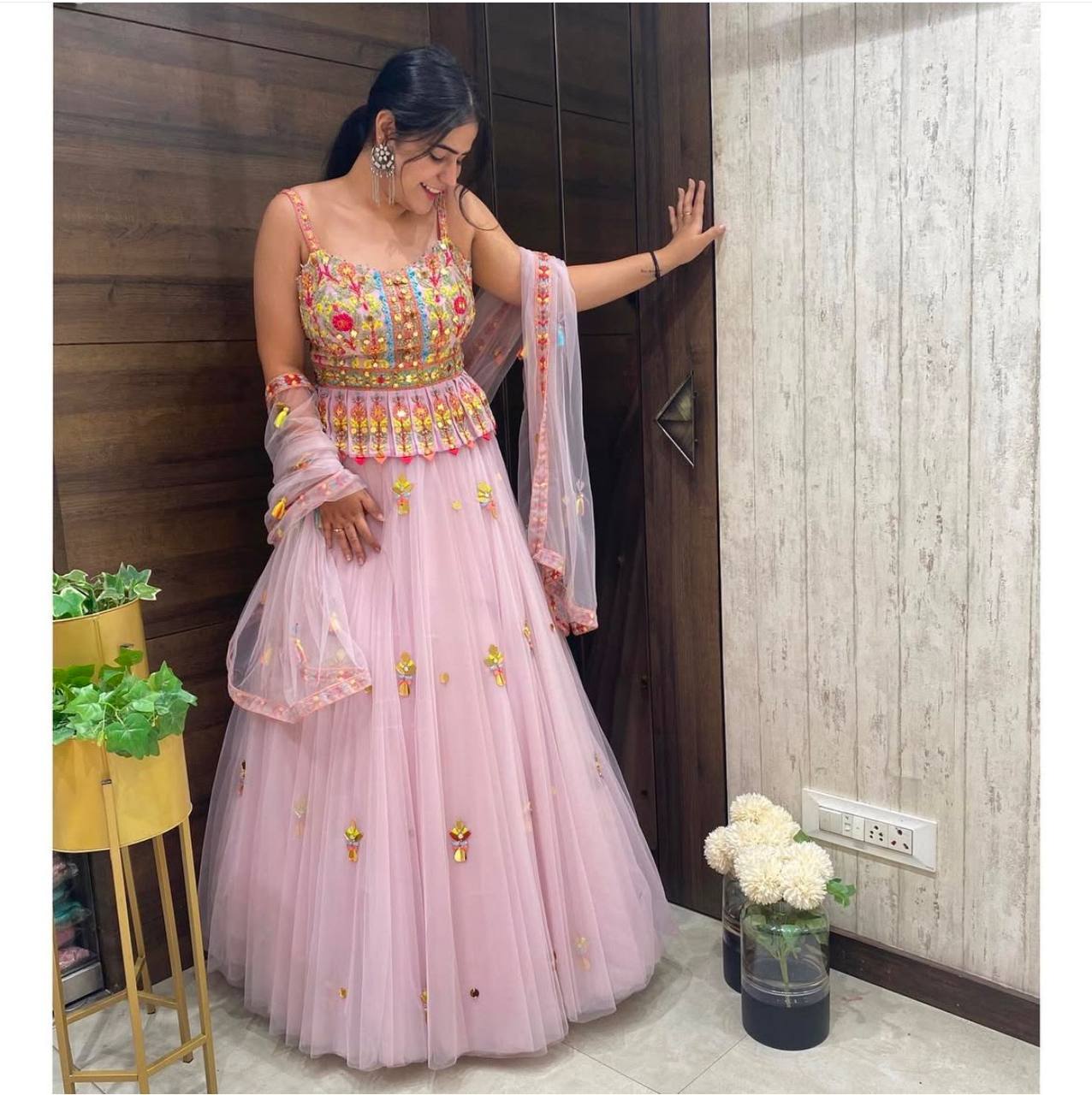 Baby Pink Redefine Grace This Wedding Season with Our Exquisite Lehenga Set ClothsVilla