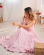 Load image into Gallery viewer, Baby Pink Regal Grace Georgette Anarkali Set ClothsVilla