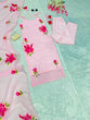 Load image into Gallery viewer, Baby Pink Ri8 Fashion Exclusive Floral Handpainted Straight Cut Suit Clothsvilla