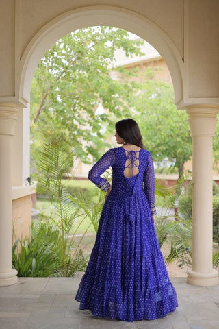 Bandhani Kutchi Patchwork Gown ClothsVilla