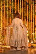 Load image into Gallery viewer, Beige Embroidered Gown Sharara Set ClothsVilla