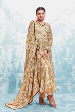 Load image into Gallery viewer, Beige Georgette Printed Suit Set | Fully Stitched &amp; Ready to Wear ClothsVilla