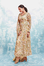 Load image into Gallery viewer, Beige Georgette Printed Suit Set | Fully Stitched &amp; Ready to Wear ClothsVilla